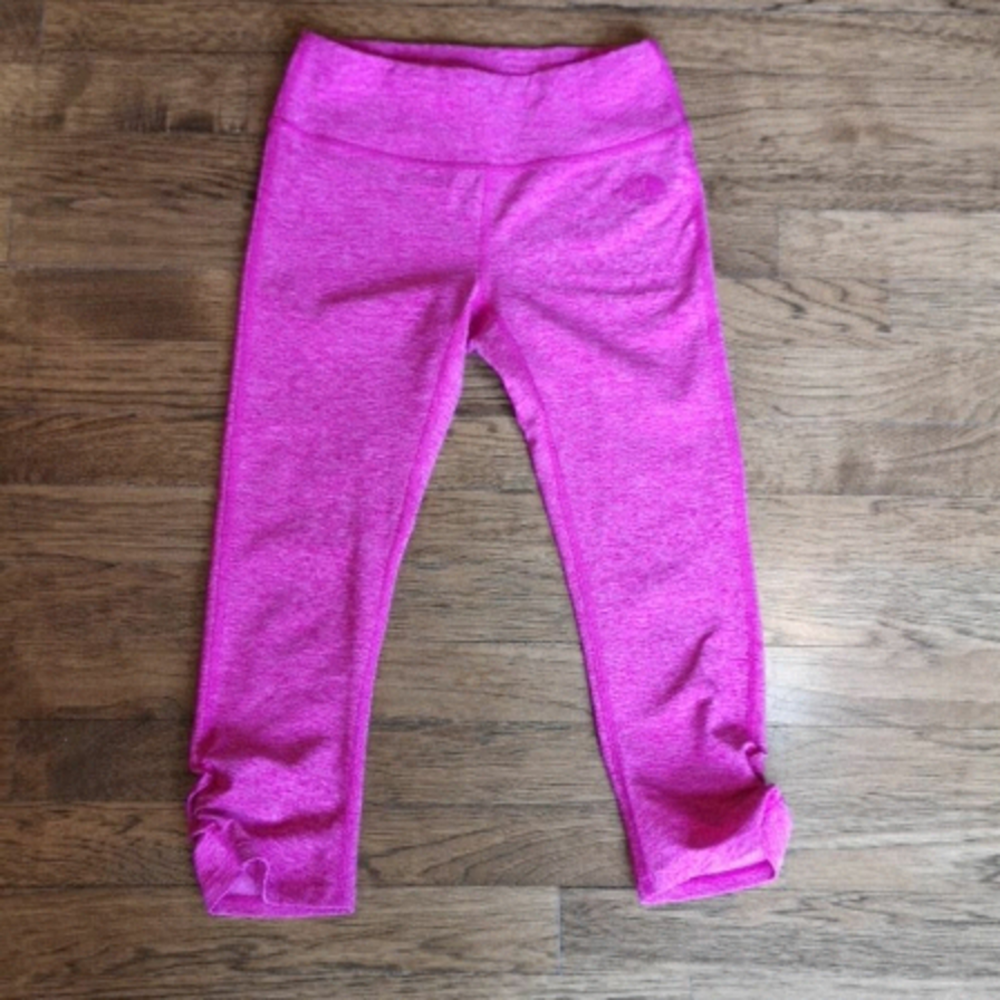 𝅺The North Face Motivation Crop Heathered Pink Extra Small